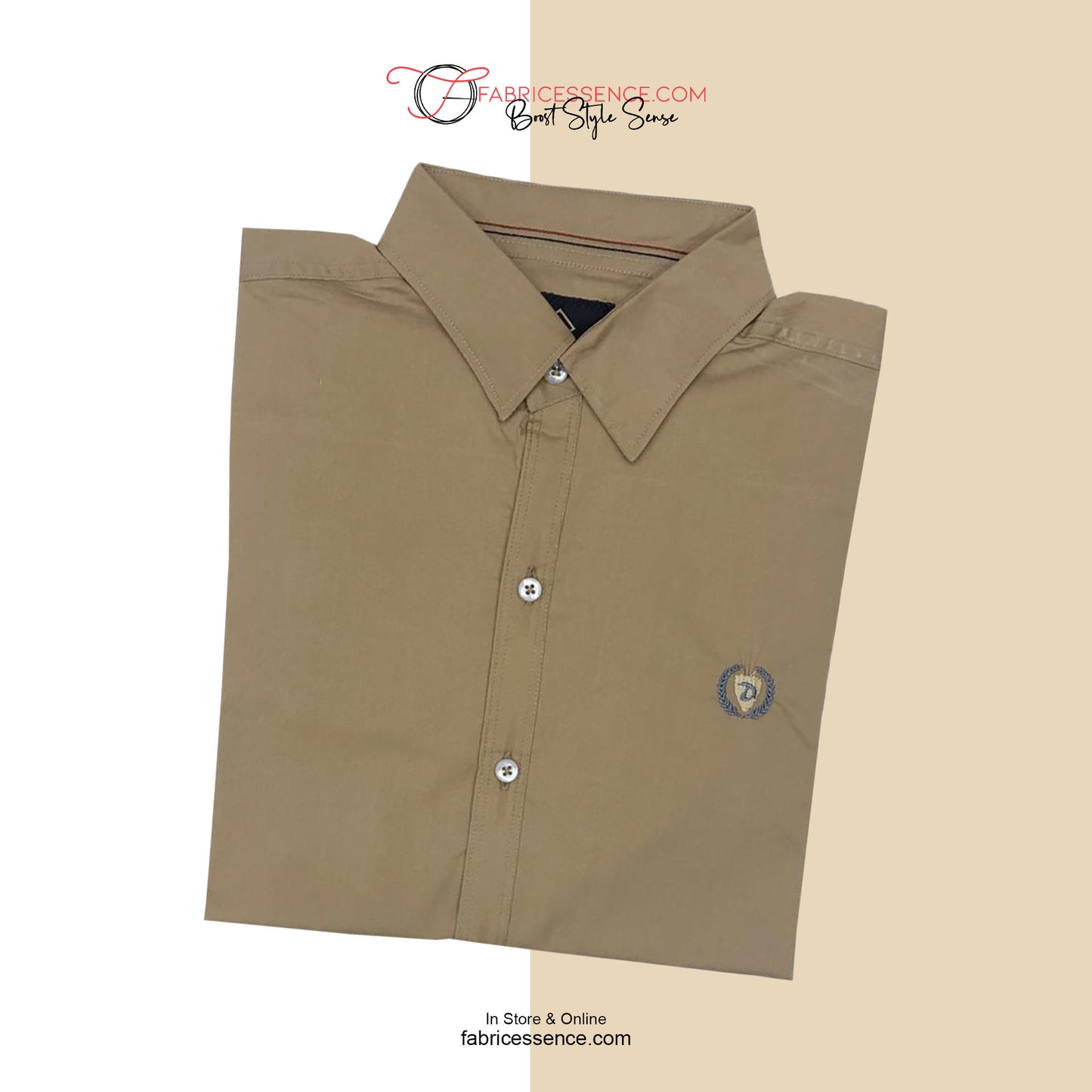 Z Men's Casual Shirt Slim Fit - Beige || SCS0003 |