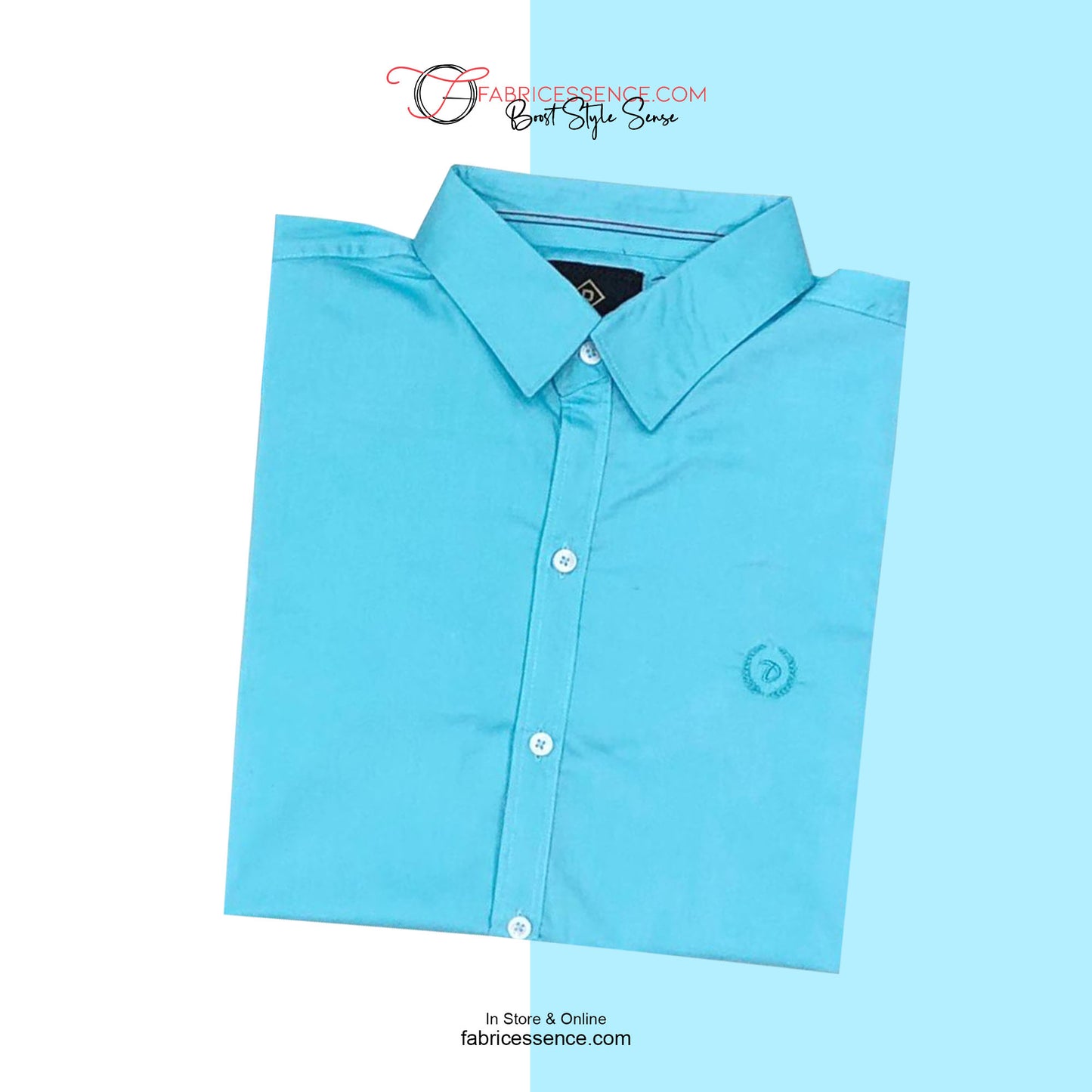 X Men's Casual Shirt Slim Fit - Turquoise || SCS0006 |