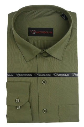 Men's Plain Formal Shirt - | Medium Green | FE1199MG