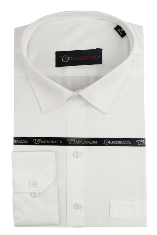 Men's Plain Formal Shirt - | Off-White | FE1199OW |