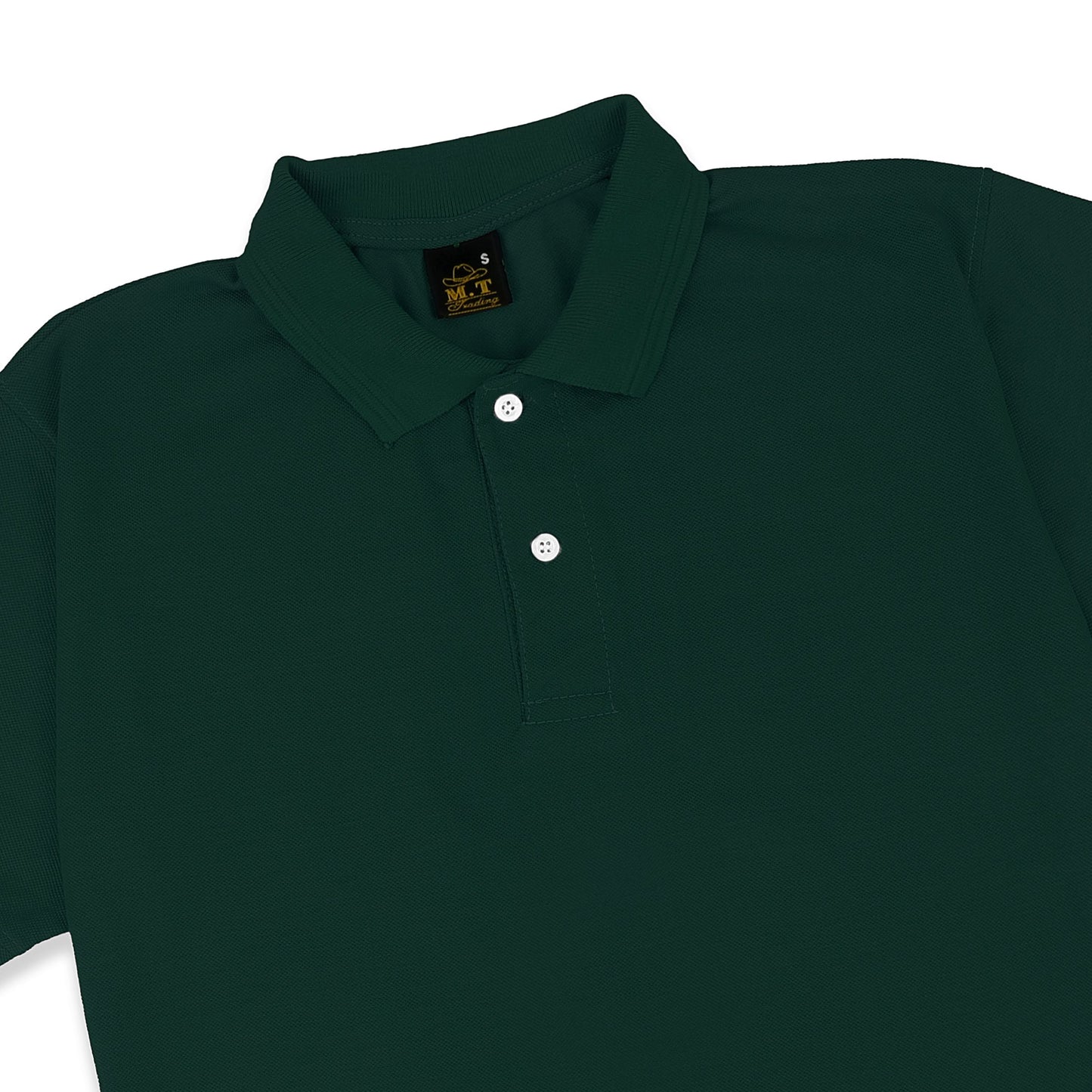 Polo T-Shirt Basic - Dark Green - POLO-018