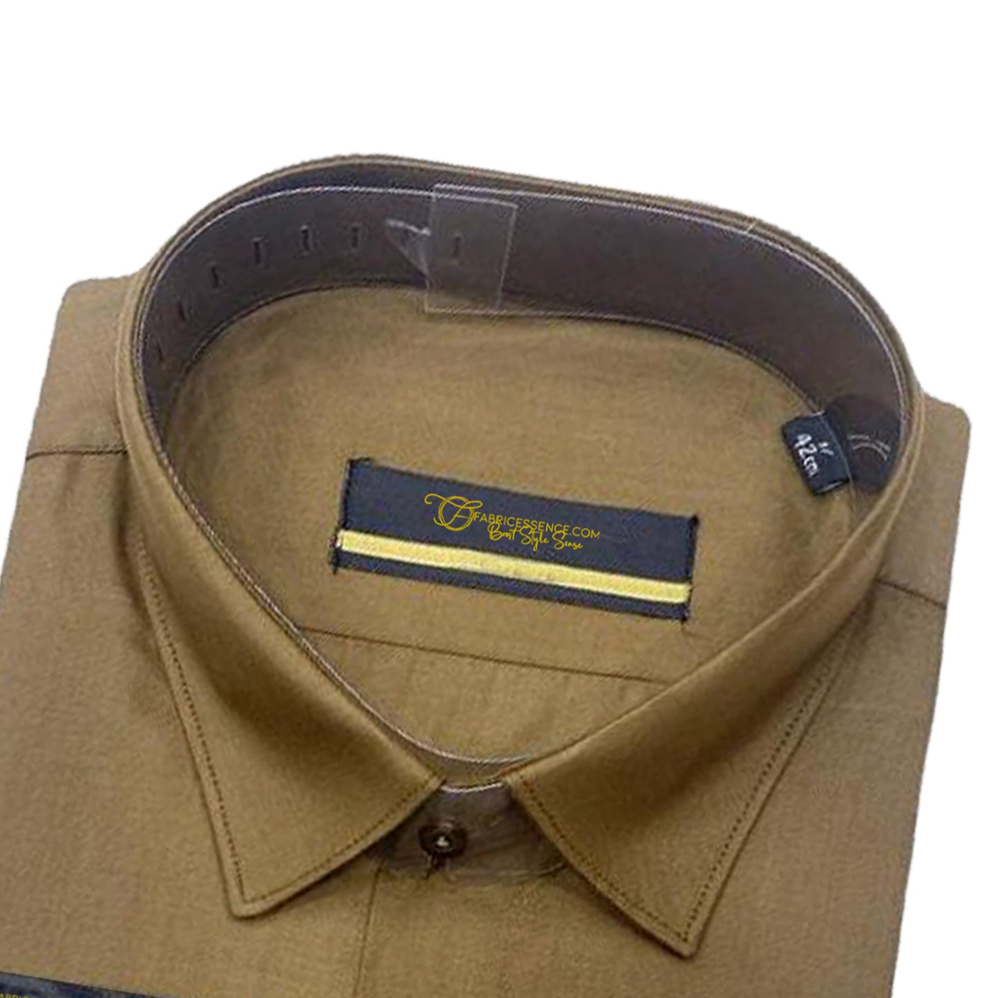 Men's Plain Formal Shirt - | Dark Brown | FE1199CC