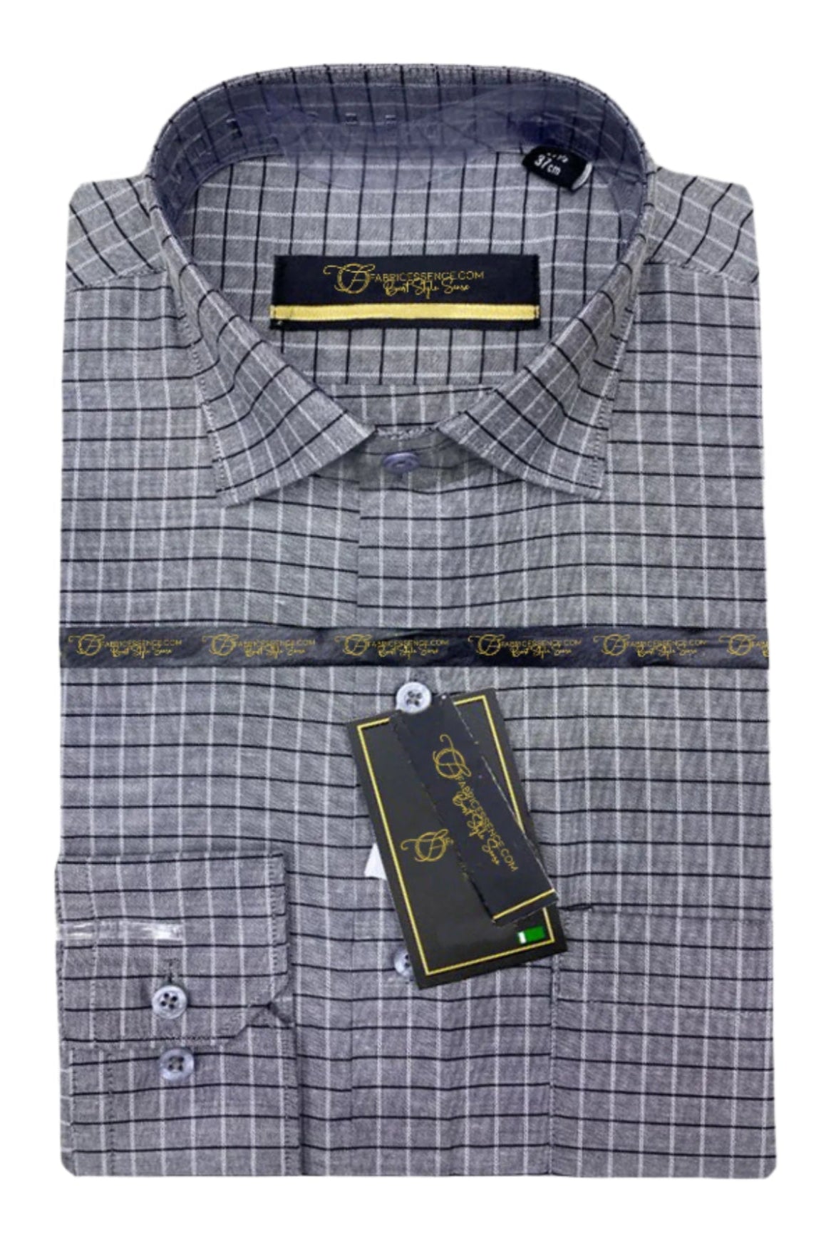 Bespoke Check Formal Shirt - CFS-0050 | Full Sleeves, Cotton, Regular Fit