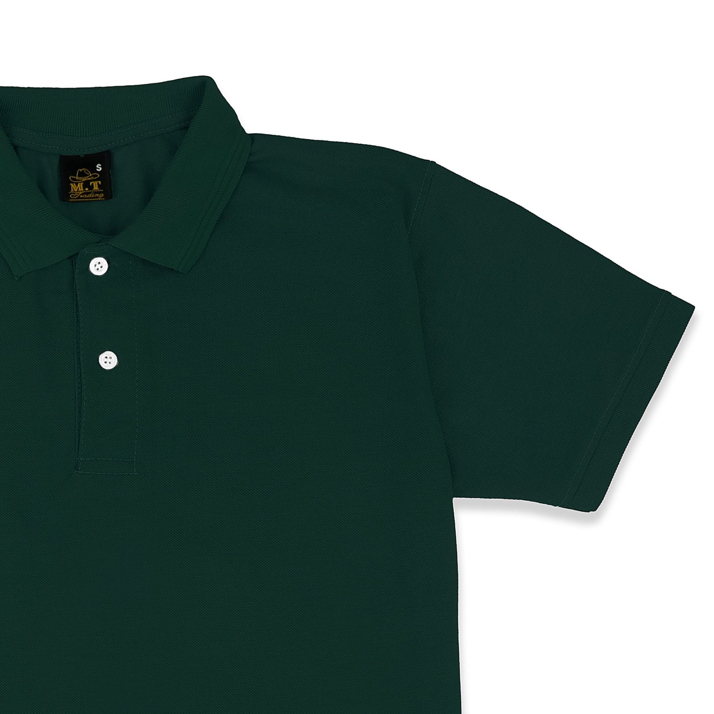 Polo T-Shirt Basic - Dark Green - POLO-018