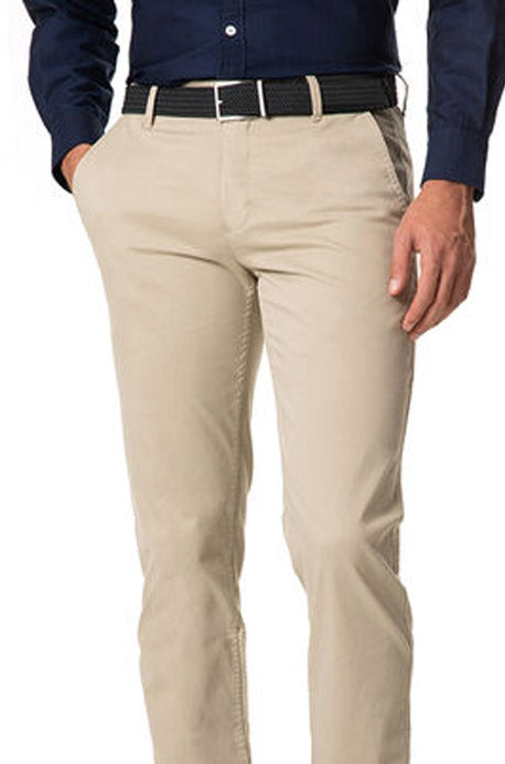 Chino Cotton Slim Fit Dress Pants - | Skin | - FE11