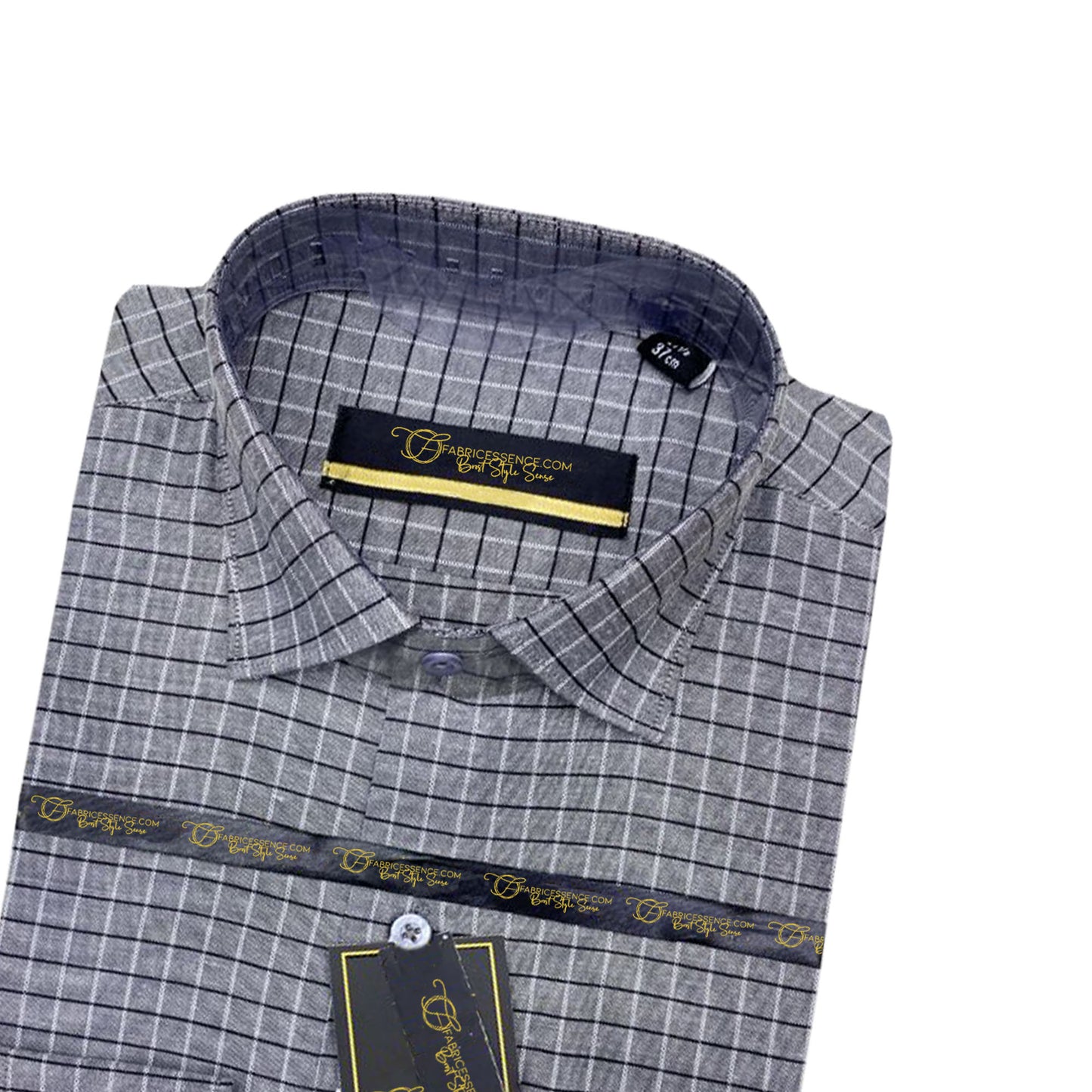 Bespoke Check Formal Shirt - CFS-0050 | Full Sleeves, Cotton, Regular Fit