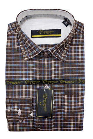 Check Formal Shirt - CFS-0051 | Full Sleeves, Cotton, Regular Fit