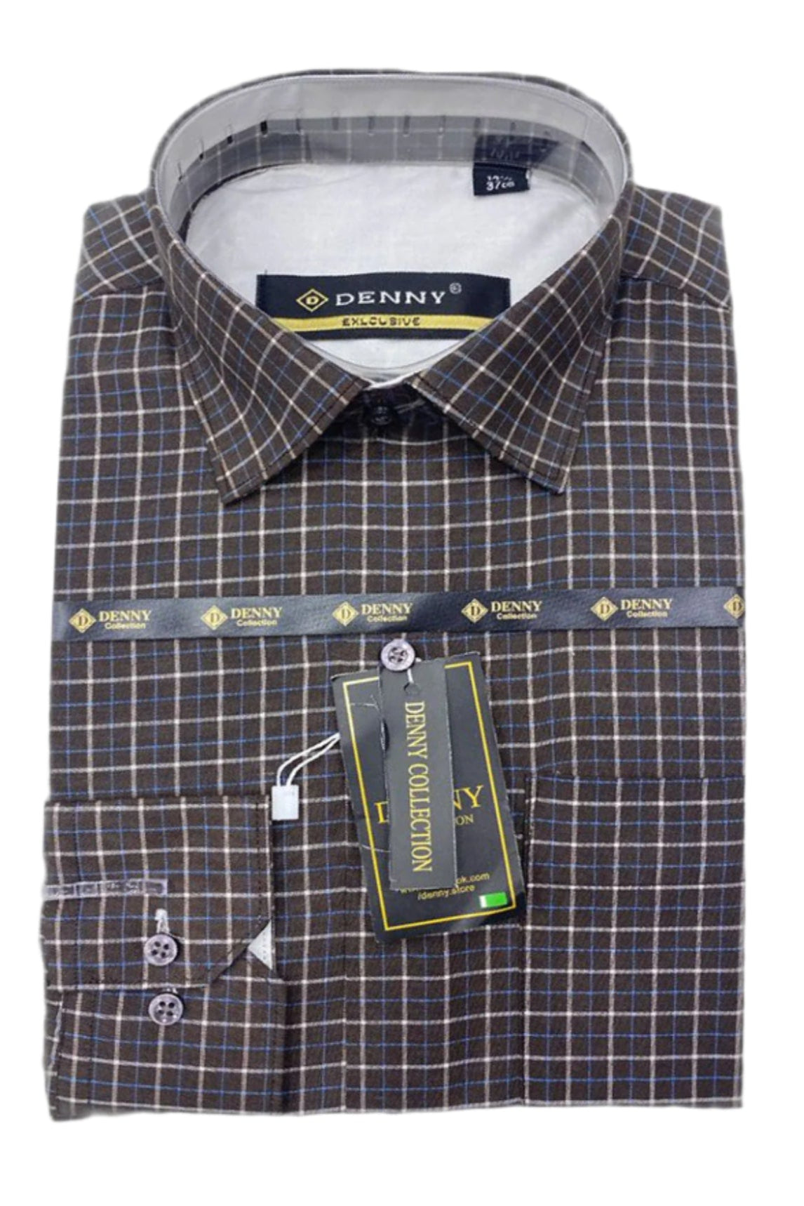 Check Formal Shirt - CFS-0039 | Full Sleeves, Regular Fit, Cotton | Affordable Quality | Sizes 14.5 to 16.5