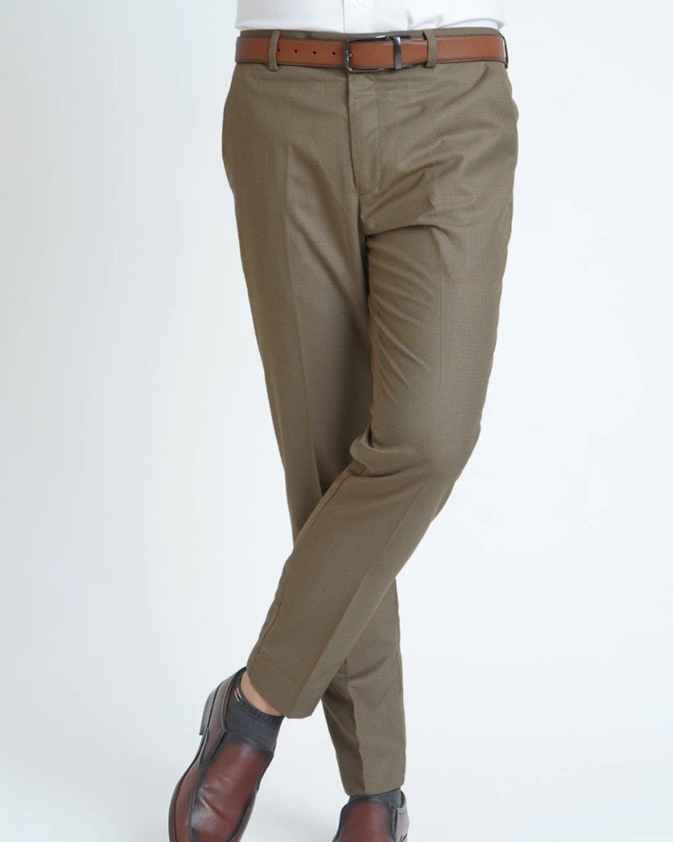 Men's Formal Executive Dress Trouser Pant - Khaki 3023 | Premium Quality | Ideal for Office & Formal Events