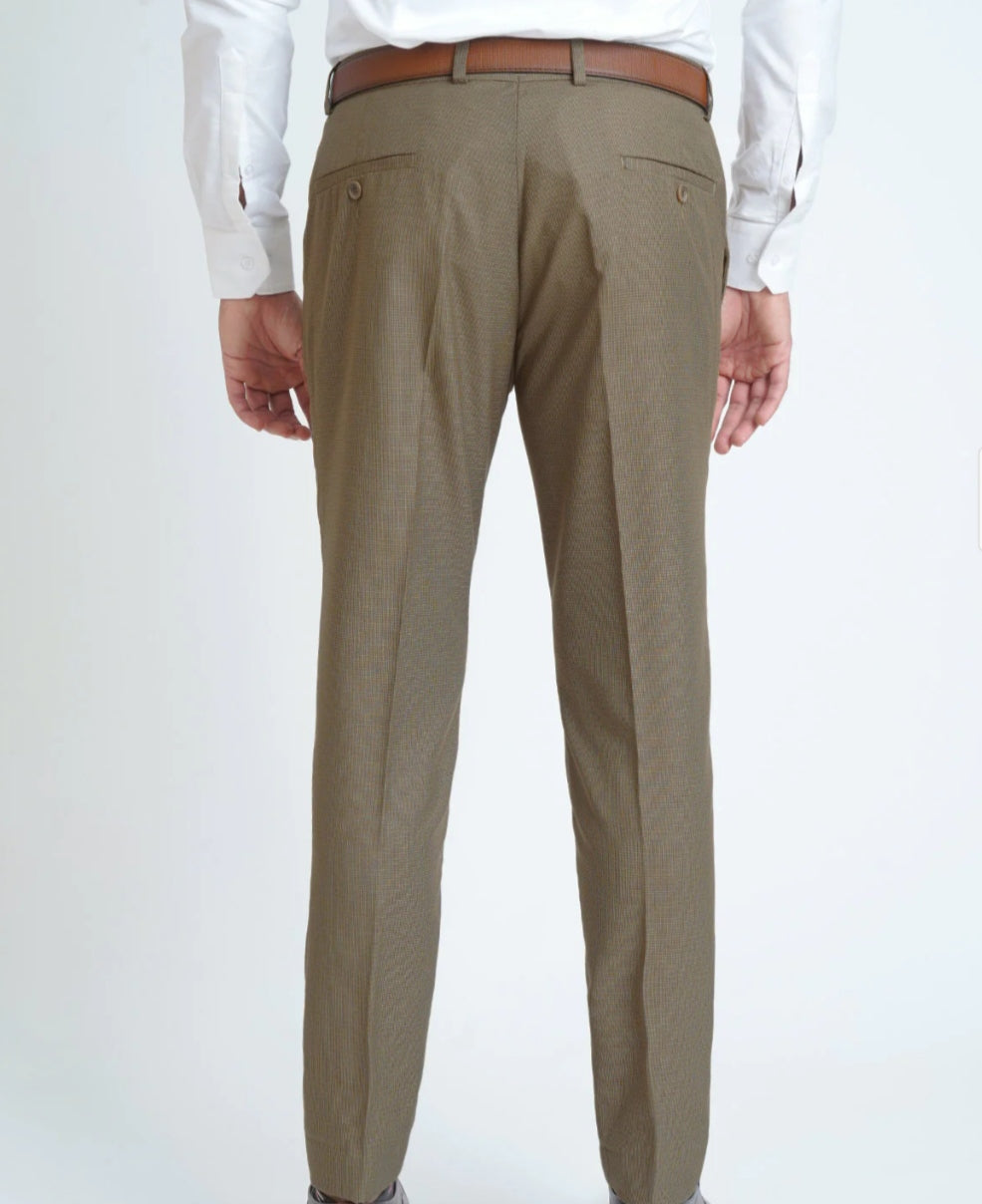 Men's Formal Executive Dress Trouser Pant - Khaki 3023 | Premium Quality | Ideal for Office & Formal Events