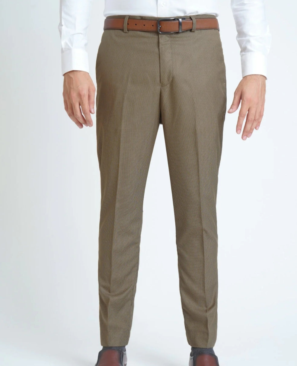 Men's Formal Executive Dress Trouser Pant - Khaki 3023 | Premium Quality | Ideal for Office & Formal Events