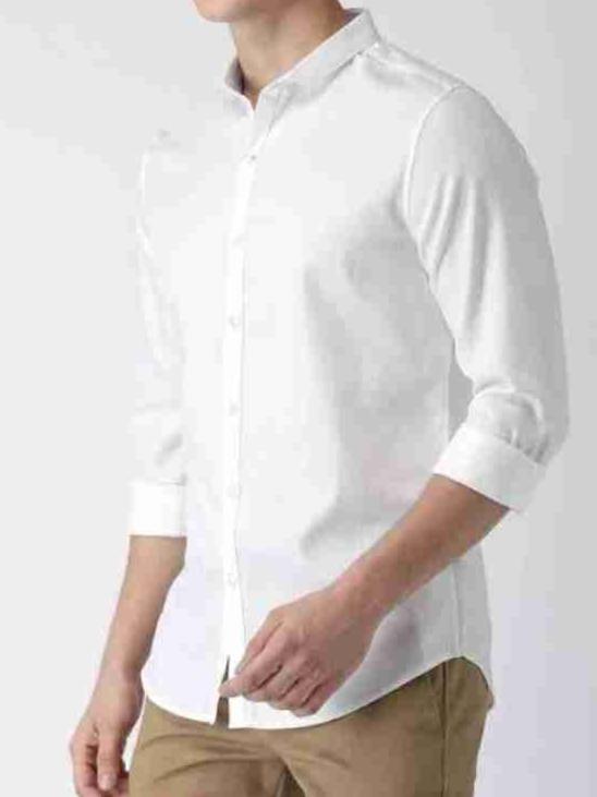 X Men's Casual Shirt Slim Fit - Offwhite || SCS0004 |