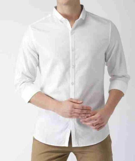 X Men's Casual Shirt Slim Fit - Offwhite || SCS0004 |