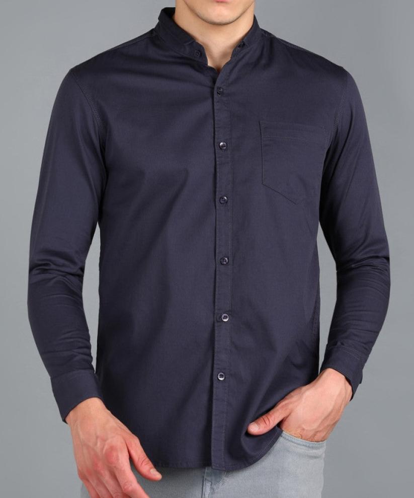 X Men's Casual Shirt Slim Fit - Dark Grey || SCS0034 |