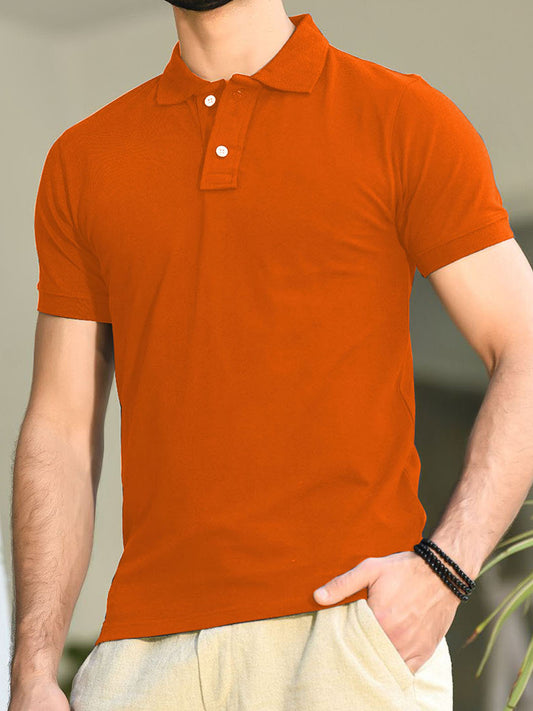 Polo T-Shirt Basic - Orange- POLO-016