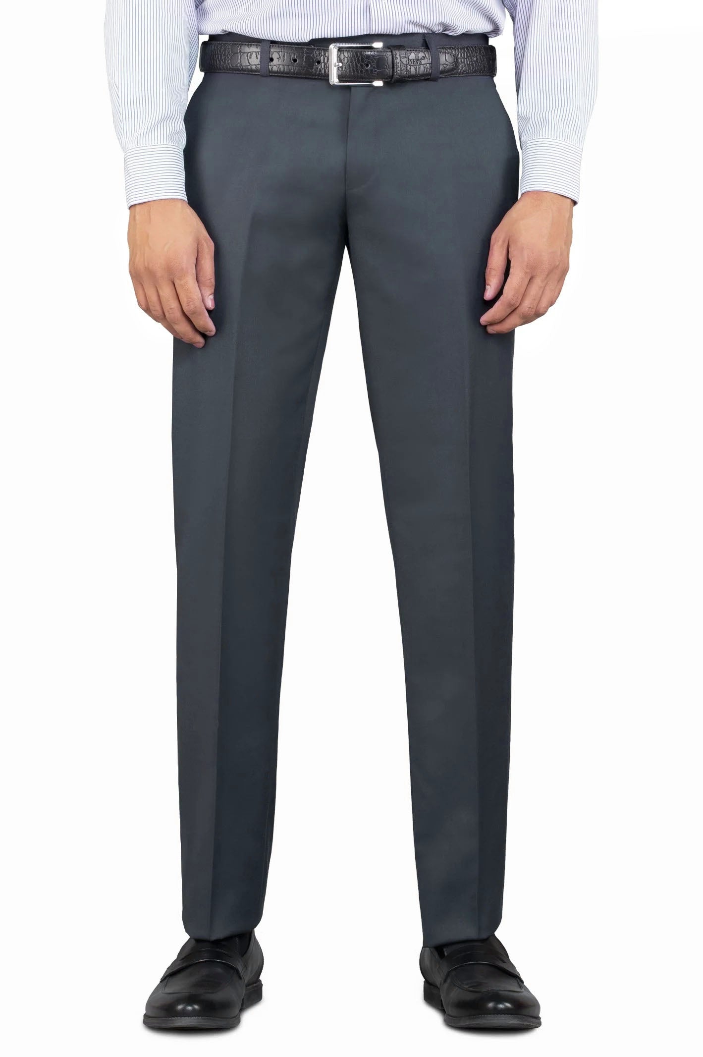 Men's Formal Executive Dress Trouser Pant - Dark Grey 3016 | Premium Quality | Perfect for Office & Formal Events