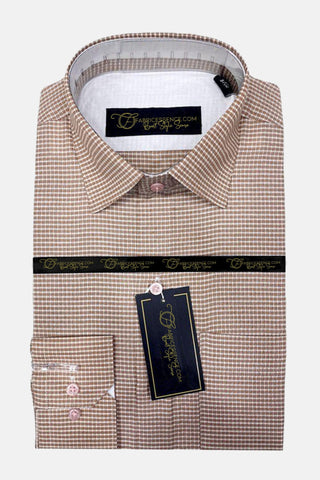 Check Formal Shirt - CSM-2401 | Size 17 to 17.5, Full Sleeves, Soft Cotton
