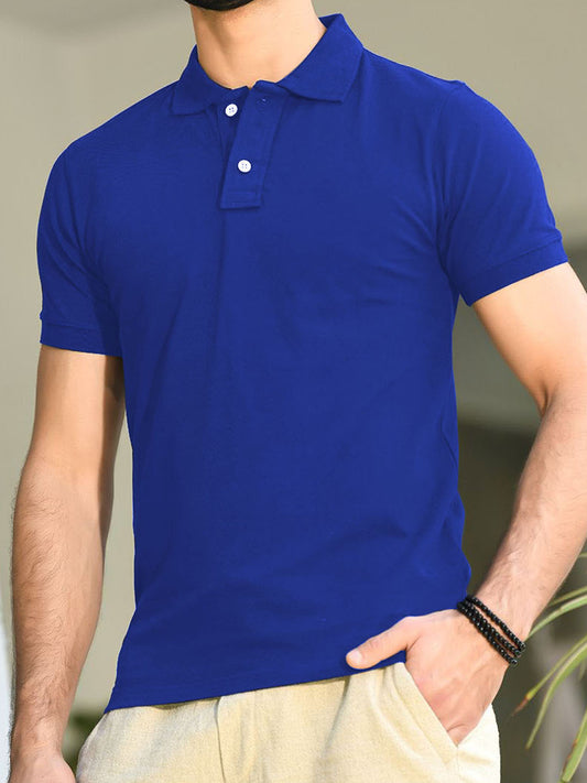 Polo T-Shirt Basic - Royal Blue - POLO-026