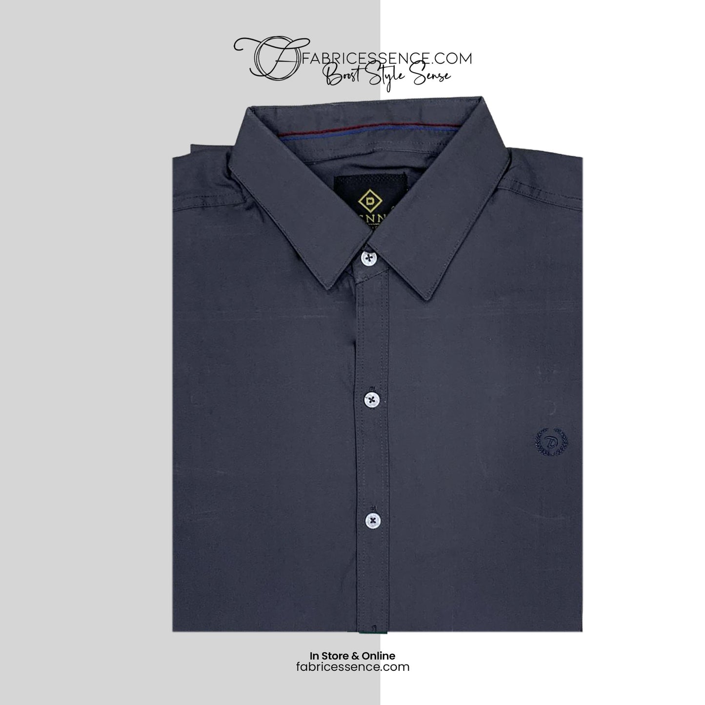 X Men's Casual Shirt Slim Fit - Dark Grey || SCS0034 |