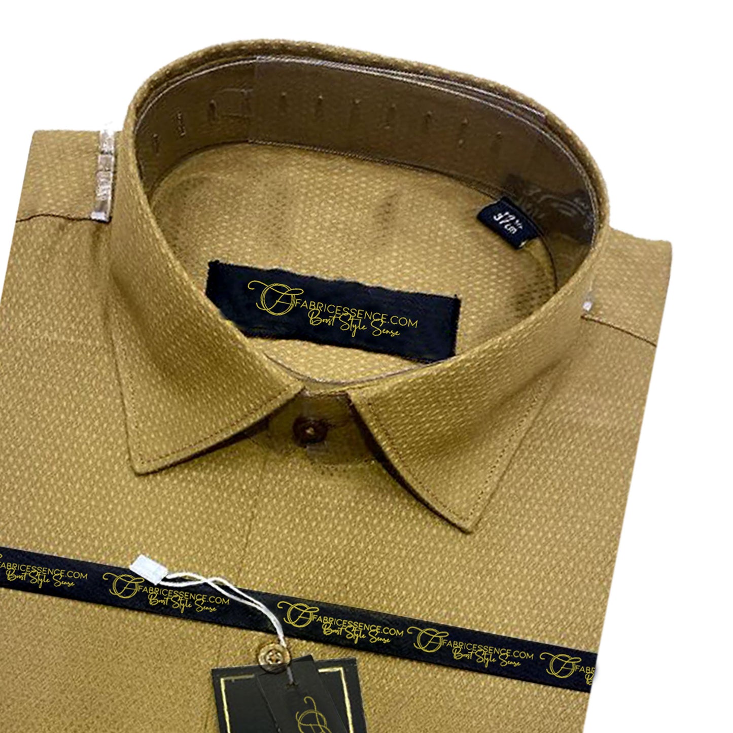 Self Dot Design Dobby Formal Shirt - Brown | DFE2408 |