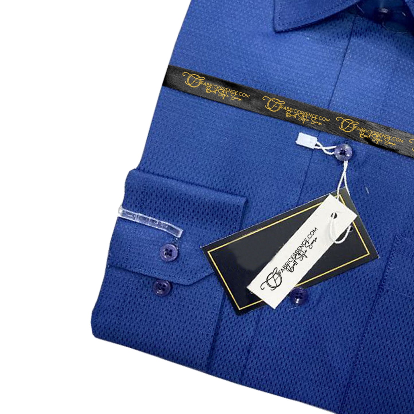 Self Diamond Design Dobby Formal Shirt - Royal Blue | DFE2410 |
