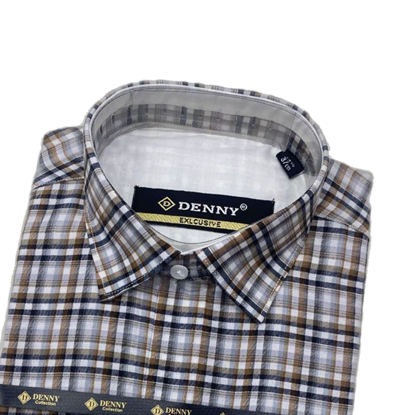 Check Formal Shirt - CFS-0033 | Full Sleeves, Regular Fit, Cotton | Affordable Quality | Sizes 14.5 to 16.5