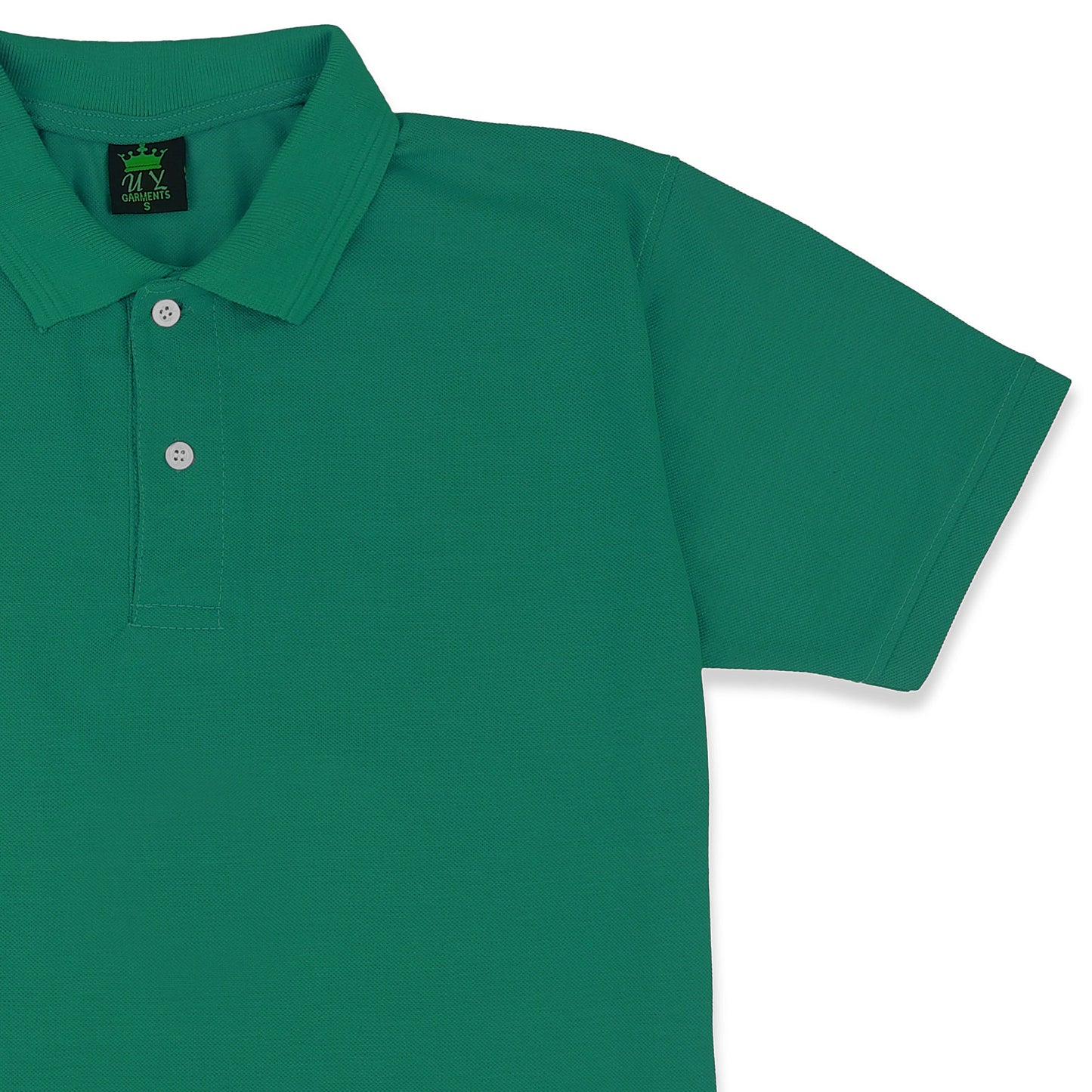 Polo T-Shirt Basic - Mid Green - POLO-027