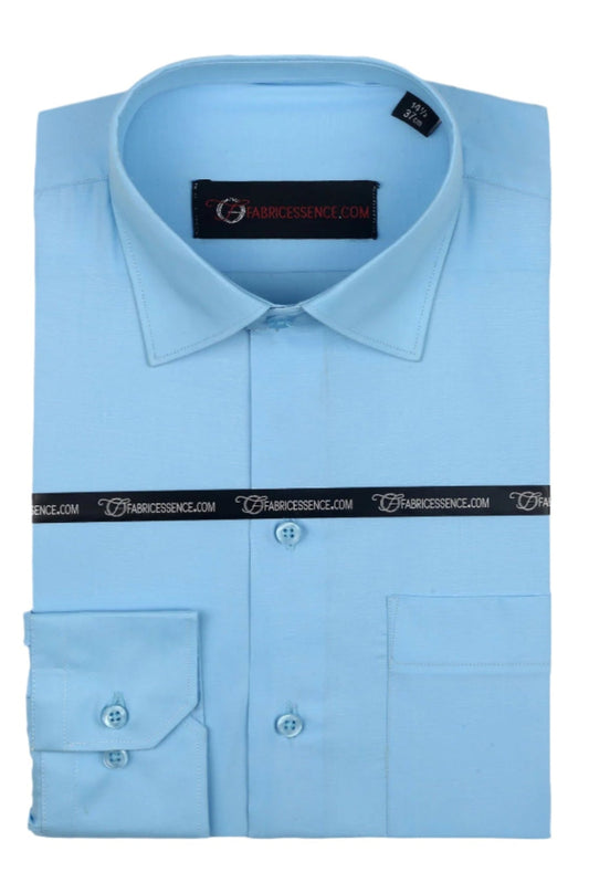 Men's Plain Formal Shirt - | Aqua Color | FE1199CC