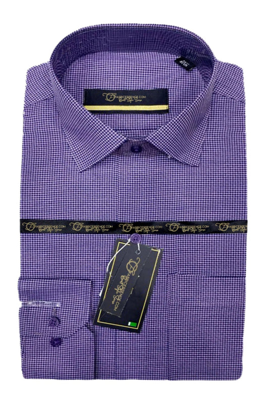 Check Formal Shirt - Slim Fit Business Dress Shirt, Casual & Office Wear CFS-0043