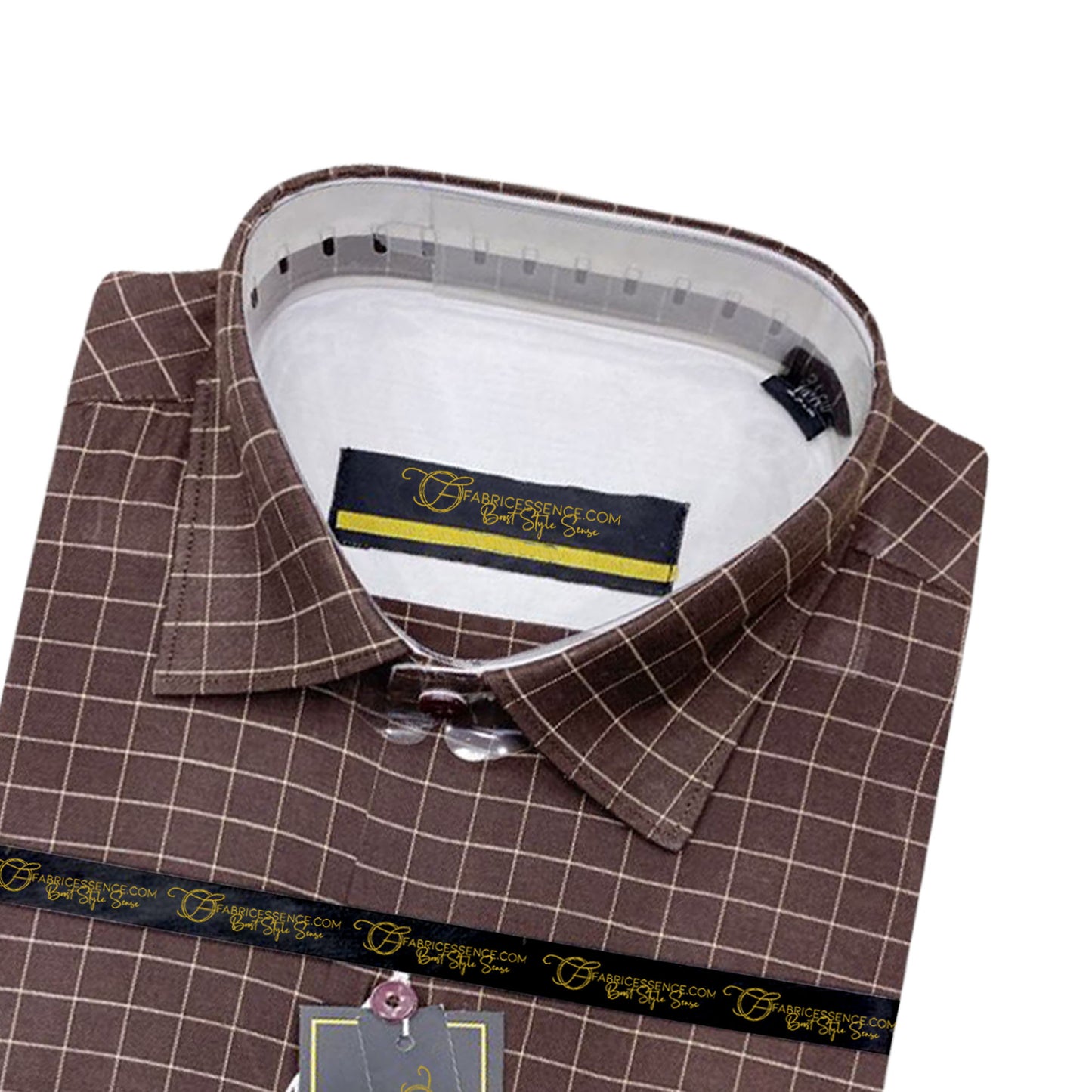 Bespoke Men's Check Formal Shirt - CFS-0049 | Classic Fit & Premium Quality
