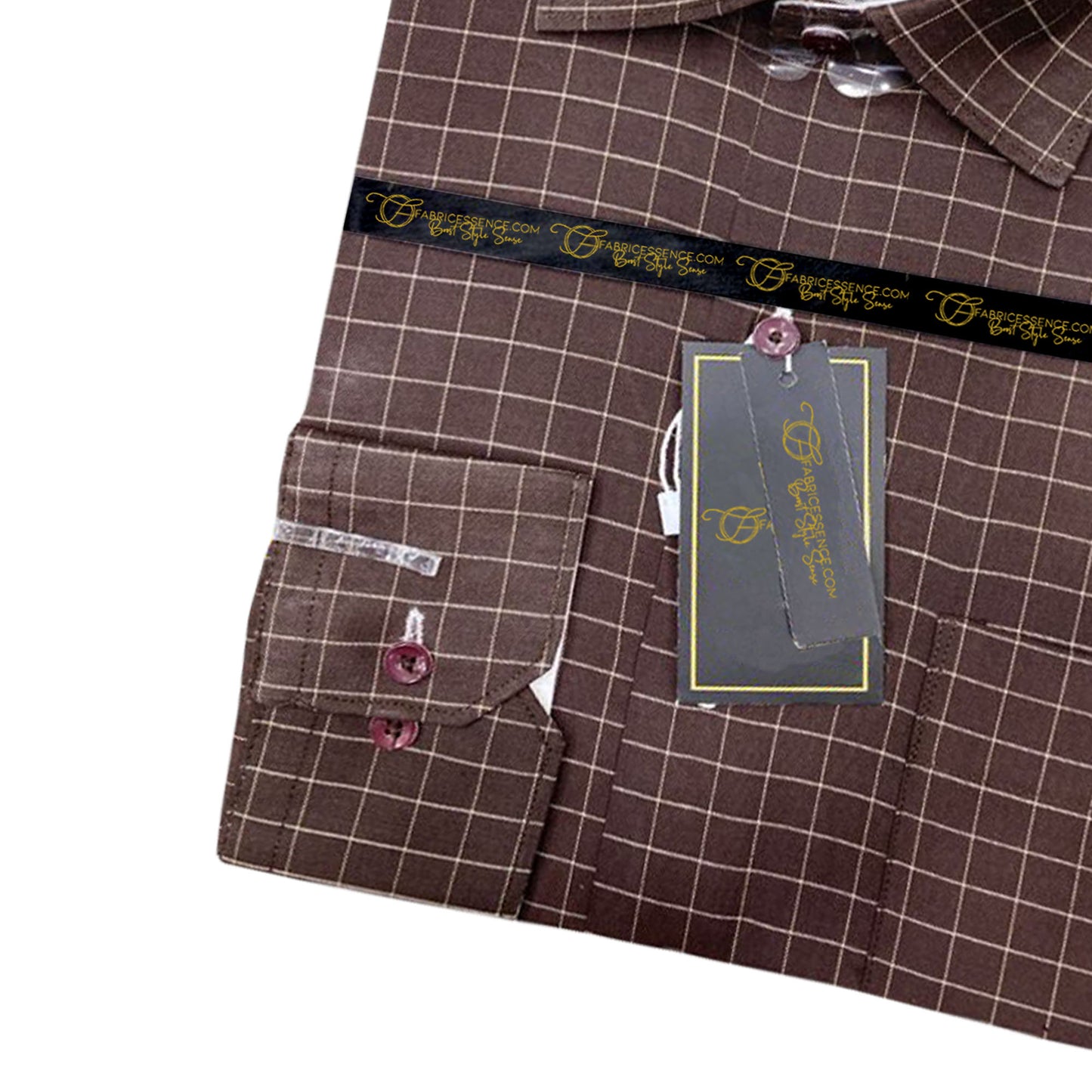 Bespoke Men's Check Formal Shirt - CFS-0049 | Classic Fit & Premium Quality