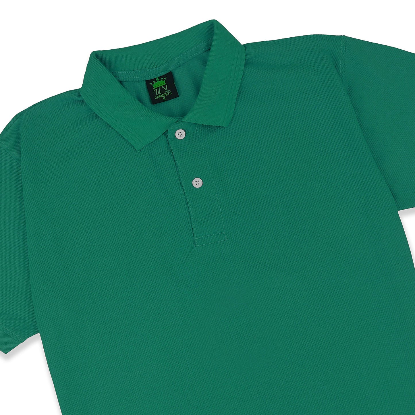 Polo T-Shirt Basic - Mid Green - POLO-027