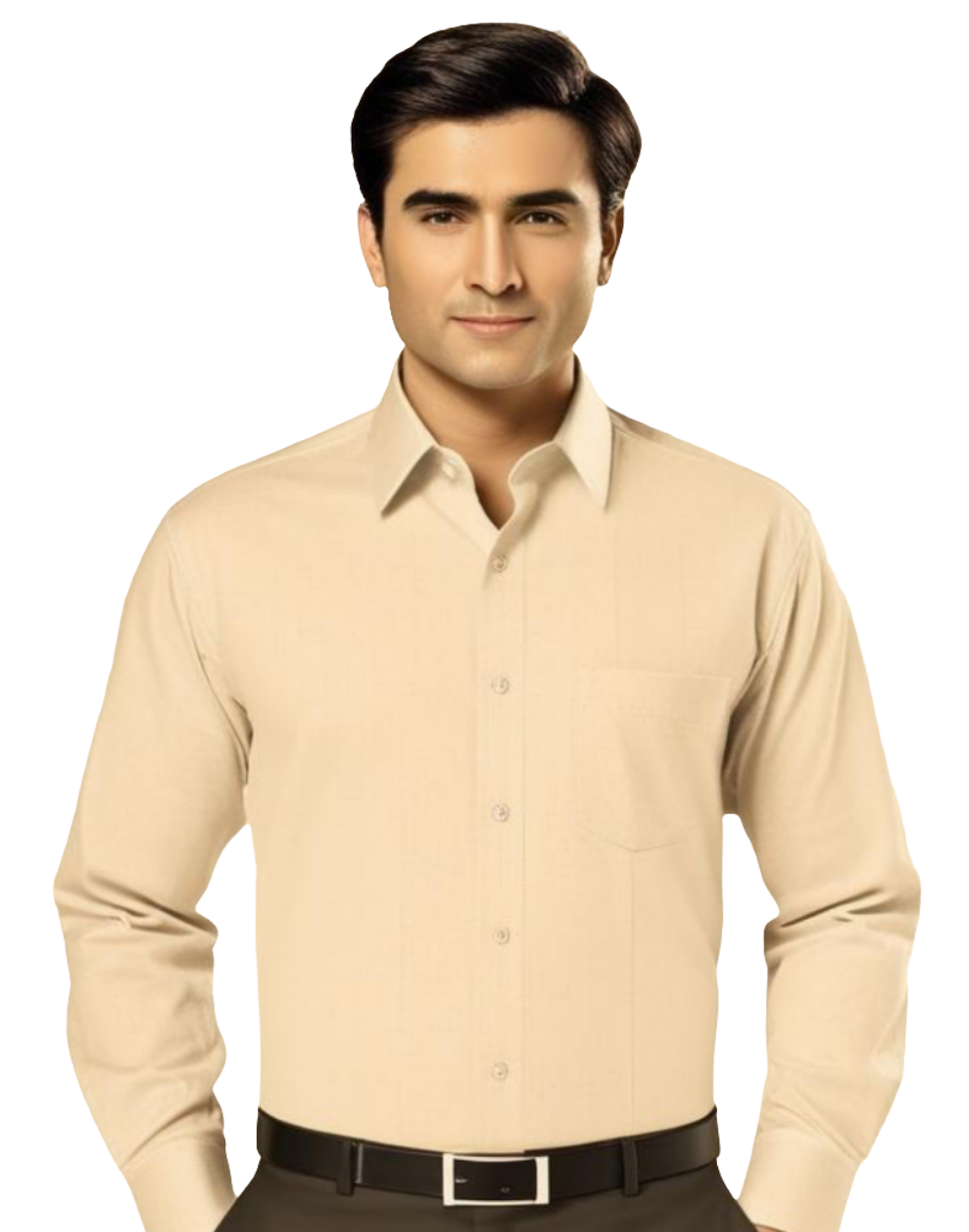 Men's Plain Formal Shirt - |Skin Color | FE1199SC