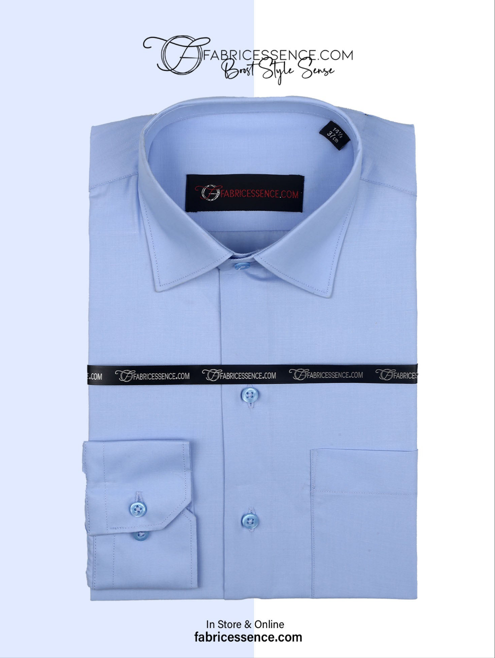 Men's Plain Formal Shirt - | Sky Blue | FE1199CC