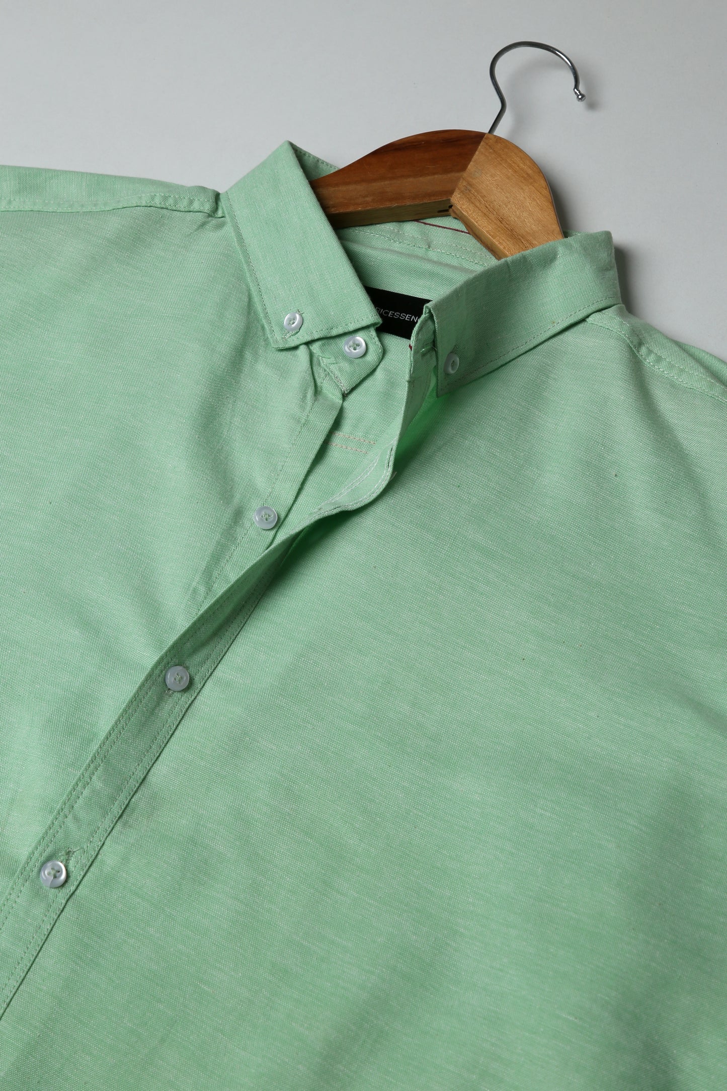 Slim Fit - Chambray Trendy Casual Shirt || Classy Light Green |