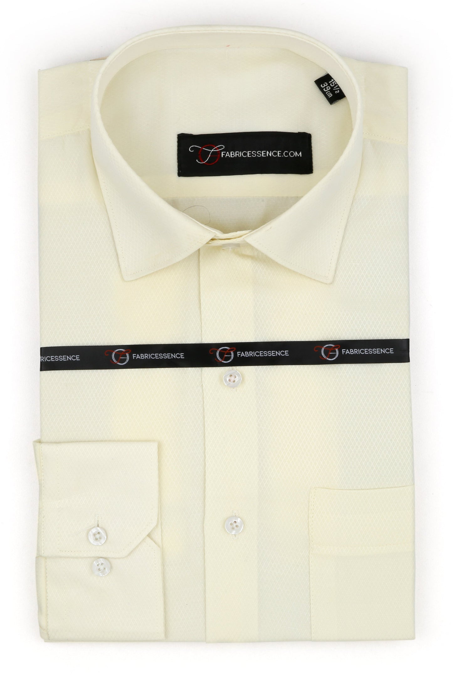 Diamond Self Design Dobby Formal Shirt - Cream | MFE0024 |