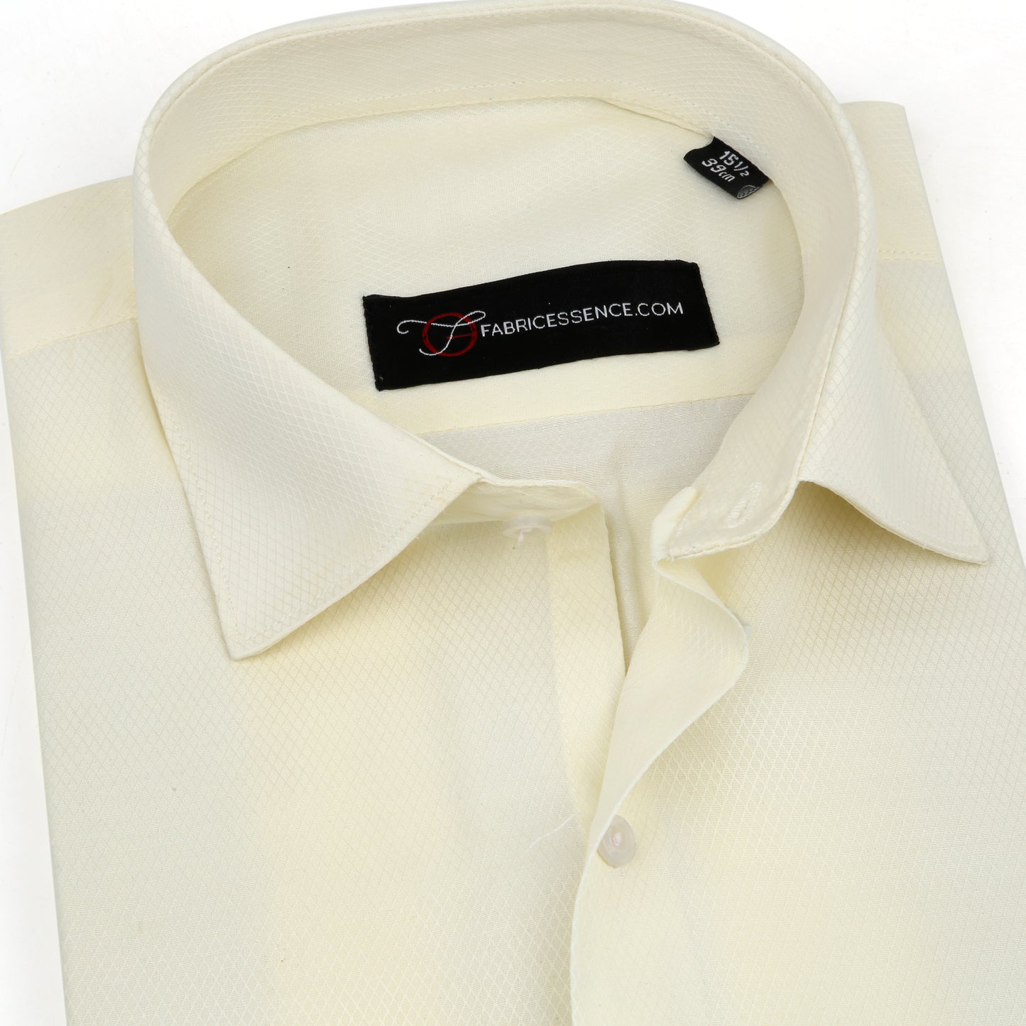 Diamond Self Design Dobby Formal Shirt - Cream | MFE0024 |