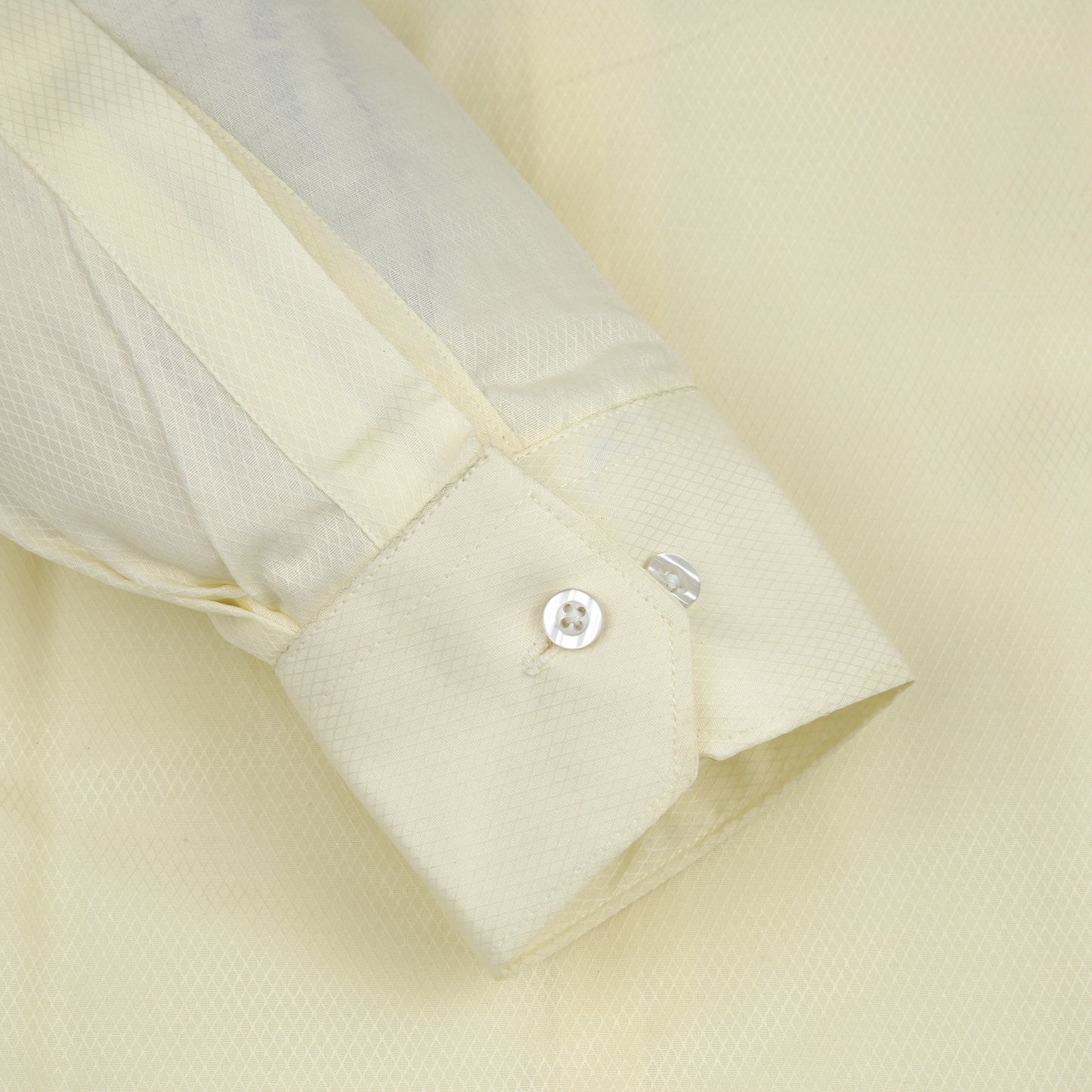 Diamond Self Design Dobby Formal Shirt - Cream | MFE0024 |