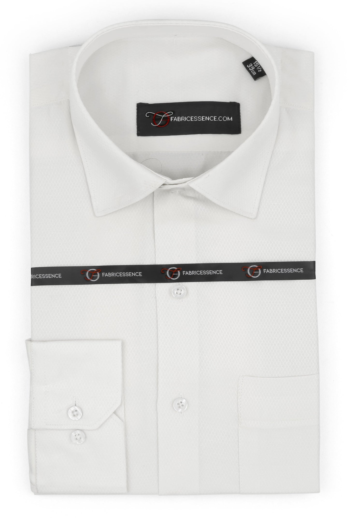 Diamond Design Dobby Formal Shirt - Off White | DFE2409 |