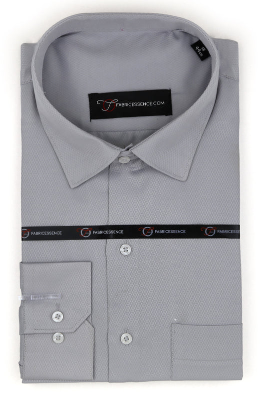 Diamond Design Dobby Formal Shirt - Grey | DFE2402 |