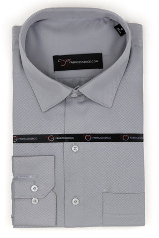 Diamond Design Dobby Formal Shirt - Grey | DFE2402 |
