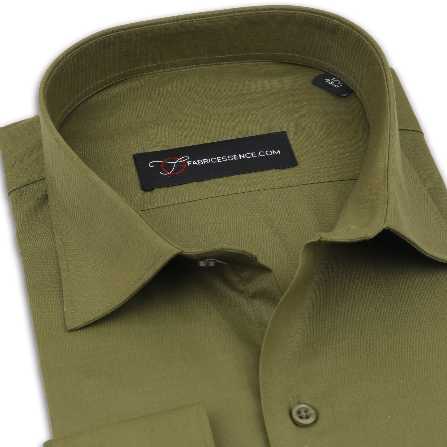 Men's Plain Formal Shirt - | Olive Green | FE1199OW