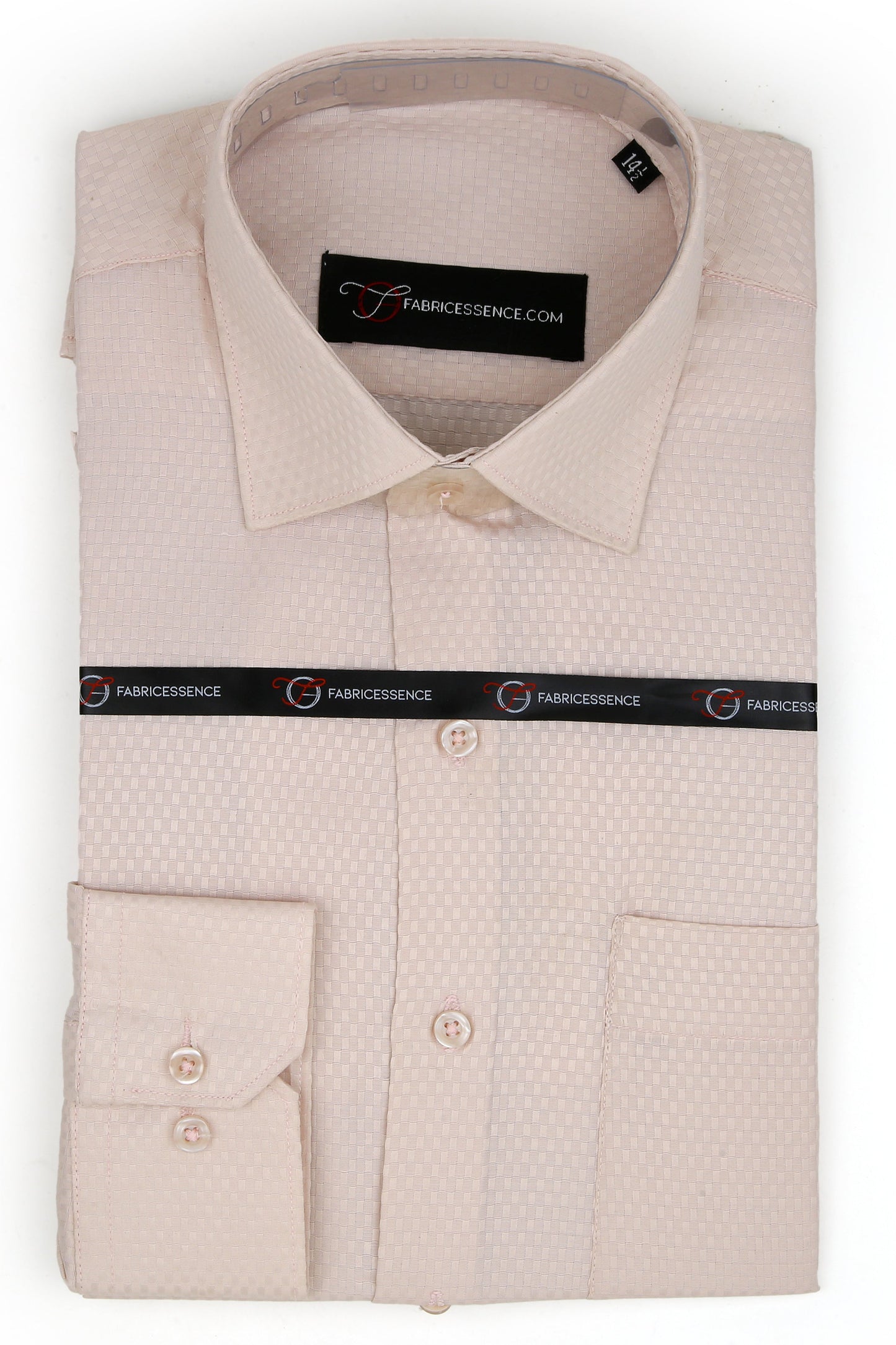 Dobby Self-Design Textured Formal Shirt β Executive Formal- Light Pink| 2025 B |