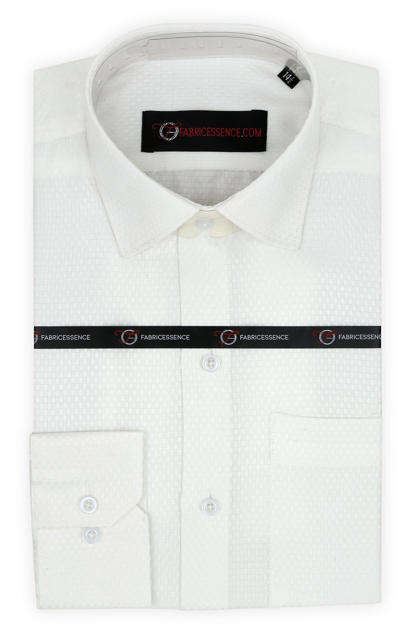 Dobby Self-Design Textured Formal Shirt β Executive Formal- Off White | 2025 C|