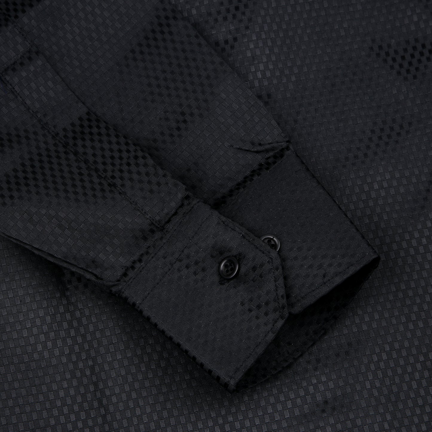 Dobby Self-Design Textured Formal Shirt β Executive Formal- Black | 2025 G |