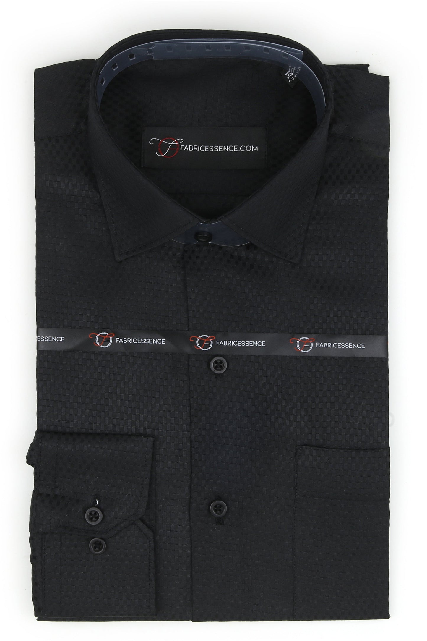 Dobby Self-Design Textured Formal Shirt  β Executive Formal-  Black | 2025 G |