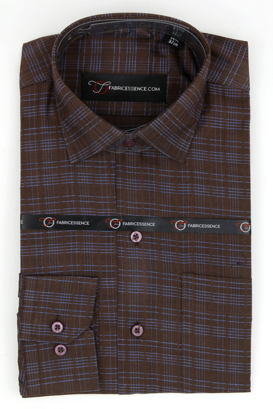Bespoke Executive Check Formal Shirt – Timeless Professional Wear - CH2025-A