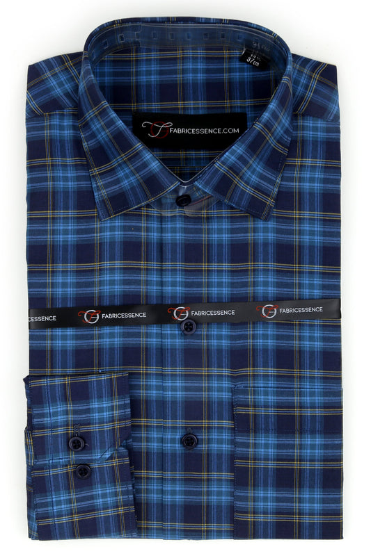 Bespoke Executive Check Formal Shirt – Timeless Professional Wear - CH2025-B