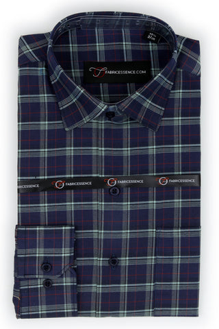 Bespoke Executive Check Formal Shirt β Timeless Professional Wear - CH2025-C