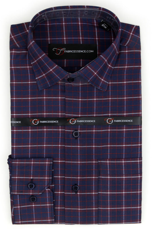 Bespoke Executive Check Formal Shirt – Timeless Professional Wear - CH2025-D